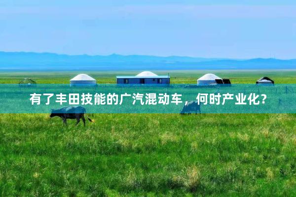 有了丰田技能的广汽混动车，何时产业化？