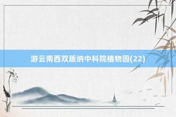 游云南西双版纳中科院植物园(22)