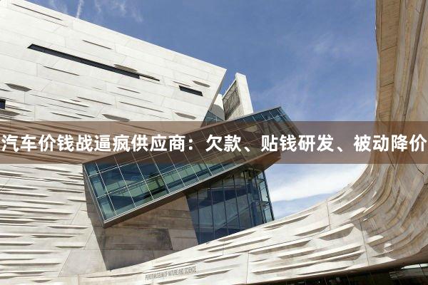 汽车价钱战逼疯供应商：欠款、贴钱研发、被动降价