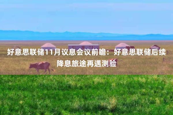 好意思联储11月议息会议前瞻：好意思联储后续降息旅途再遇测验