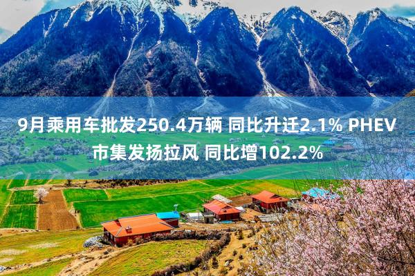 9月乘用车批发250.4万辆 同比升迁2.1% PHEV市集发扬拉风 同比增102.2%